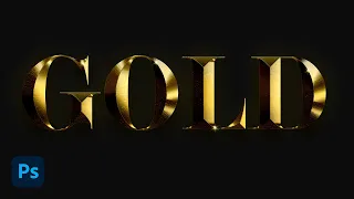 Photoshop Gold Text Effect Tutorial