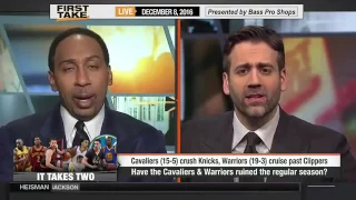 ESPN First Take  Have Cavaliers  Warriors Ruined Regular Season