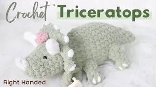 CROCHET TRICERATOPS FREE PATTERN | Triceratop Crochet Pattern | Triceratops Crochet | Amigurumi Dino