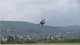 Schweizer 300CB helicopter demonstration flight