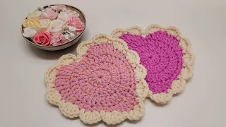 Easy Crochet Heart Tutorial 🩷