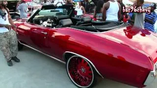 CANDY Red 72 Chevy Chevelle SS Vert on 22" Forgiatos - 1080p HD