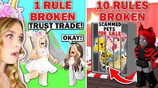 Who Can BREAK The MOST RULES In Adopt Me Sanna Vs Moody! (Roblox)