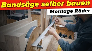 Bandsäge selber bauen: Montage der Räder und Einstellen | #5