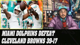 "TFTG" ~ Miami Dolphins DEAFEAT Cleveland Browns 39-17, Tua Pokes Cleveland in the Brown Eye!!
