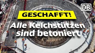 Alle Stuttgart 21 Kelchstützen sind in Beton gegossen