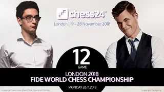 Caruana-Carlsen Game 12 - 2018 FIDE World Chess Championship