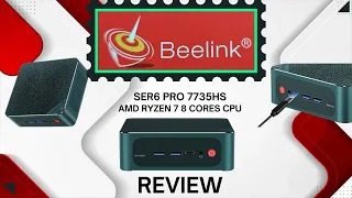 Beelink SER6 PRO - AMD Ryzen 7 7735HS, 32GB, 500GB NVMe, WiFi6, Triple Display Mini Gaming PC
