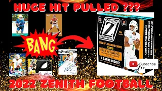 2022 Zenith Football Hobby Box (1ST LOOK @ HOBBY) Review/Opening 2 sets Merged into 1 -BIG HIT?
