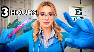 ASMR 3 HOURS of Cranial Nerve Exam FOR SLEEP 💤 ASMR Roleplay