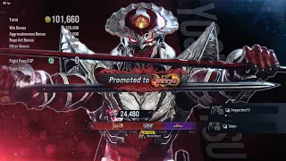 Yoshimitsu Rank up match from Eliminator to Shinryu in Tekken 8