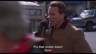 "Put That Cookie Down!!!" - Arnold Schwarzenegger / Jingle All The Way (1996):