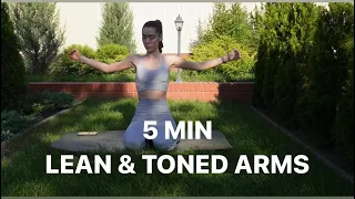 5 MIN lean & toned arms workout // Anastasia Demure