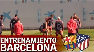 Barcelona-Atlético | Entrenamiento completo del FC Barcelona | Diario AS