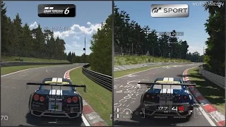 Gran Turismo 6 vs Gran Turismo Sport Beta - Nissan GT-R NISMO GT3 at Nordschleife