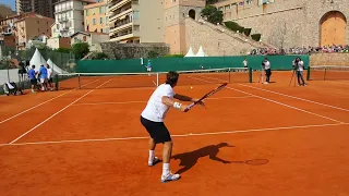 Ferrer vs Nadal Training - Court Level View Monte Carlo - ATP Tennis Ferrer Nadal Practice on Clay