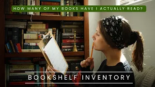 I did an inventory of my shelves and compared read to unread books! | home library tour