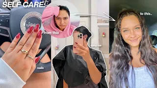 pov: you don't feel like yourself.. GLOW UP VLOG: nails, dying hair, skin care & more