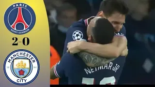 PSG vs Manchester City 2−0 পিএসজিতে মেসির প্রথম গোল🥰  Extеndеd Hіghlіghts & All Gоals 2021 HD.#psg