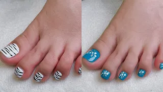 #19 Fun| Simple| Easy Nails/Toes Art Designs at Home