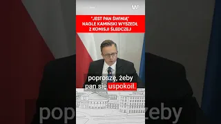 Kamiński do Jońskiego: Jest pan świnią. Nagle wstał i wyszedł