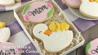 Decorate Mama Duck Cookies for Mother's Day | Cookie Decorating with Royal Icing