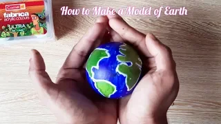 How to make Earth Model | Globe Model | Earth day Activity | Earth Drawing