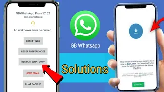 GB Whatsapp | An Unknown error Occurred!!!🤯