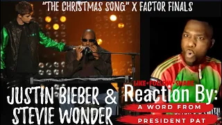 Justin Bieber & Stevie Wonder "The Christmas Song" X Factor Finals-REACTION VIDEO