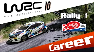 WRC10  Career - Rally1 - Croatia - Junior WRC in Ford Fiesta Rally4 - Ultrawide