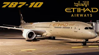 🇦🇪 Abu Dhabi  - Paris 🇫🇷 Etihad Boeing 787-10 [FULL FLIGHT REPORT] Night flight