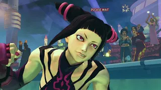 Ultra Street Fighter IV - All Continue and Game Over Animations (Japanese)