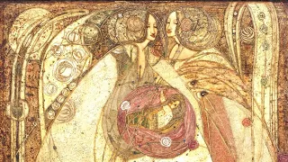 Golden Age Art Nouveau Paintings by Margaret MacDonald and her Sister Frances, in a Timelapse Remix.