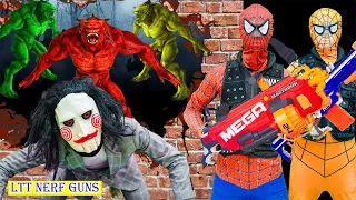Couple Spider X-Shot Nerf Guns Fight Against Criminal Group Defeat Monster + More Stories
