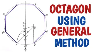 How to draw the octagon using general method........