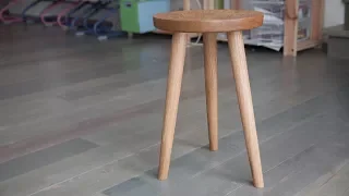 Изготовление табурета из дуба / Making an oak stool