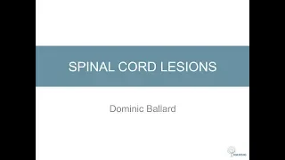Spinal Cord Lesions
