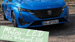 2022 Peugeot 308 GT: Matrix LED Scheinwerfer Test [4K] - Autophorie Extra