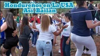 Así Bailan los Hondureños  en la USA 🇭🇳 🇺🇸 Rancheros del Sur . Musica de Cuerdas . (Chanchonas 🇸🇻)