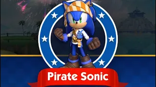 Sonic Dash: September 19th, 2021: Pirate Sonic/Captain Shadow Event: As Treasure Hunter Knuckles