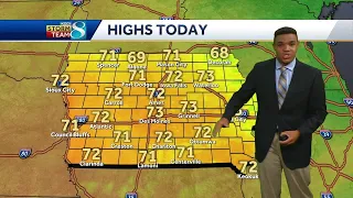 Cooler and breezy start to the week before a warming trend
