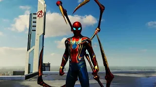 Spider-Man PS4 - Iron Spider Suit (Infinity War) Free Roam Gameplay
