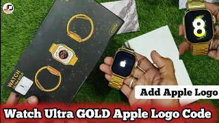 Ultra Gold Apple Logo Code | S8 ultra Smart watch