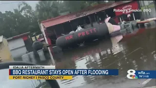 Pasco County BBQ restaurant determined to keep serving community after Idalia flooding