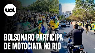 Bolsonaro participa de motociata no Rio antes de integrar ato de 7 de Setembro em Copacabana