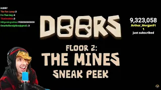 KreekCraft Reacts to Roblox DOORS: FLOOR 2 OFFICIAL SNEAK PEEK