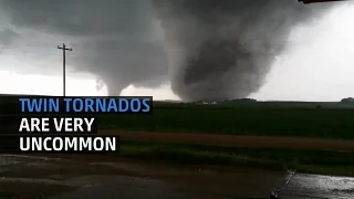 Rare Twin Tornadoes