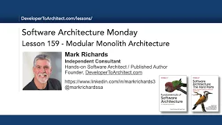 Lesson 159 - Modular Monolith Architecture
