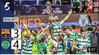 SPORTING 4X3 BARCELONA FINAL UEFA FUTSAL CHAMPIONS LEAGUE     3/05/2021-FINAL