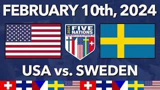 U18 FIVE NATIONS HIGHLIGHTS: USA vs. Sweden (2/10/24)